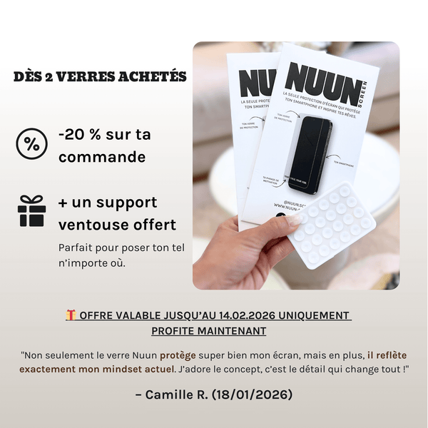 Verre de Protection - PRIORITIZE YOURSELF.