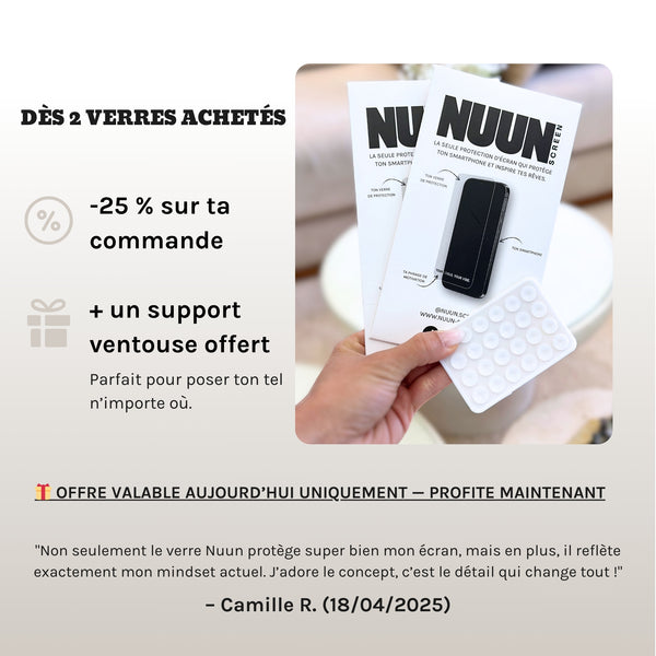 Verre de Protection - COFFEE IN ONE HAND, AMBITION IN THE OTHER.