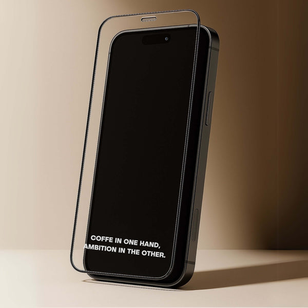 Verre de Protection - COFFEE IN ONE HAND, AMBITION IN THE OTHER.
