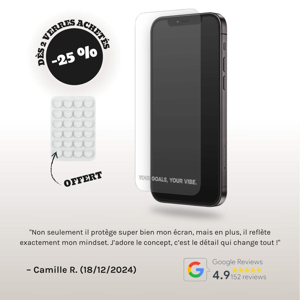 Verre de Protection - PRIORITIZE YOURSELF.