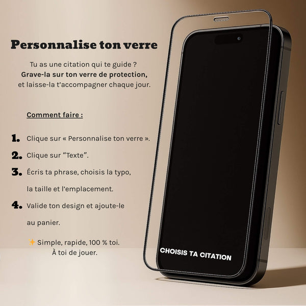 NUUN Screen - Personnalise ton verre